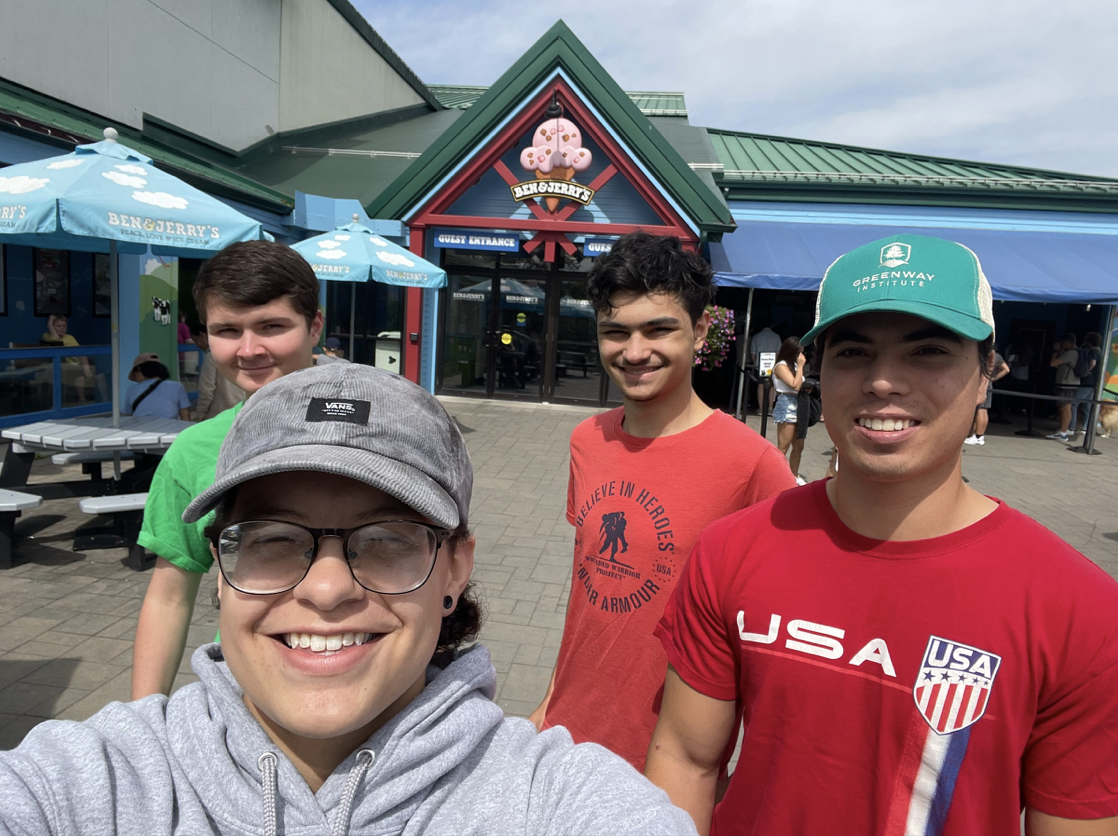 Students at Ben & Jerry's factory