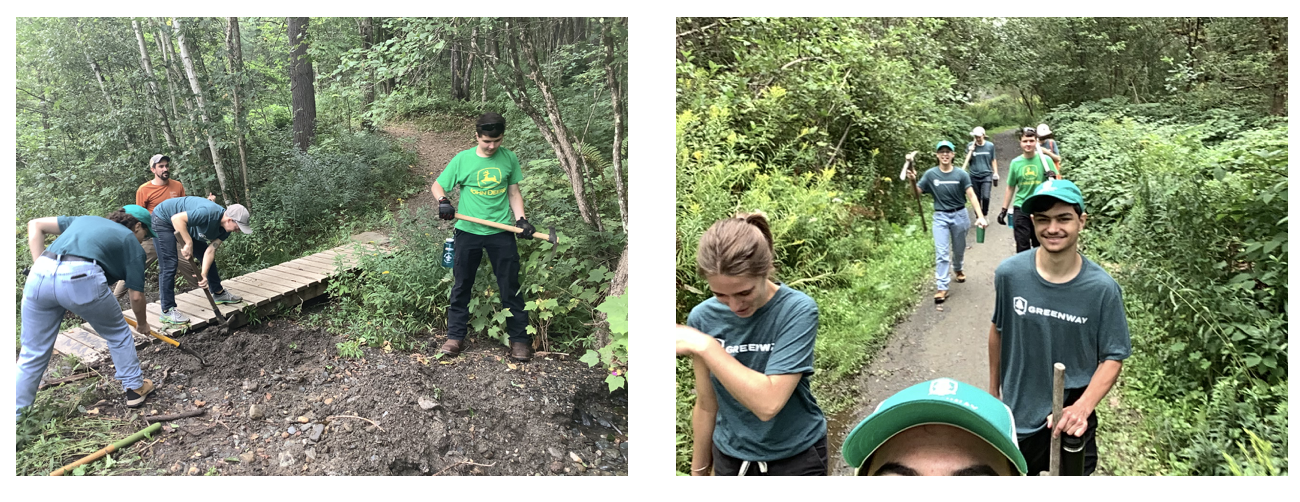 students trail building